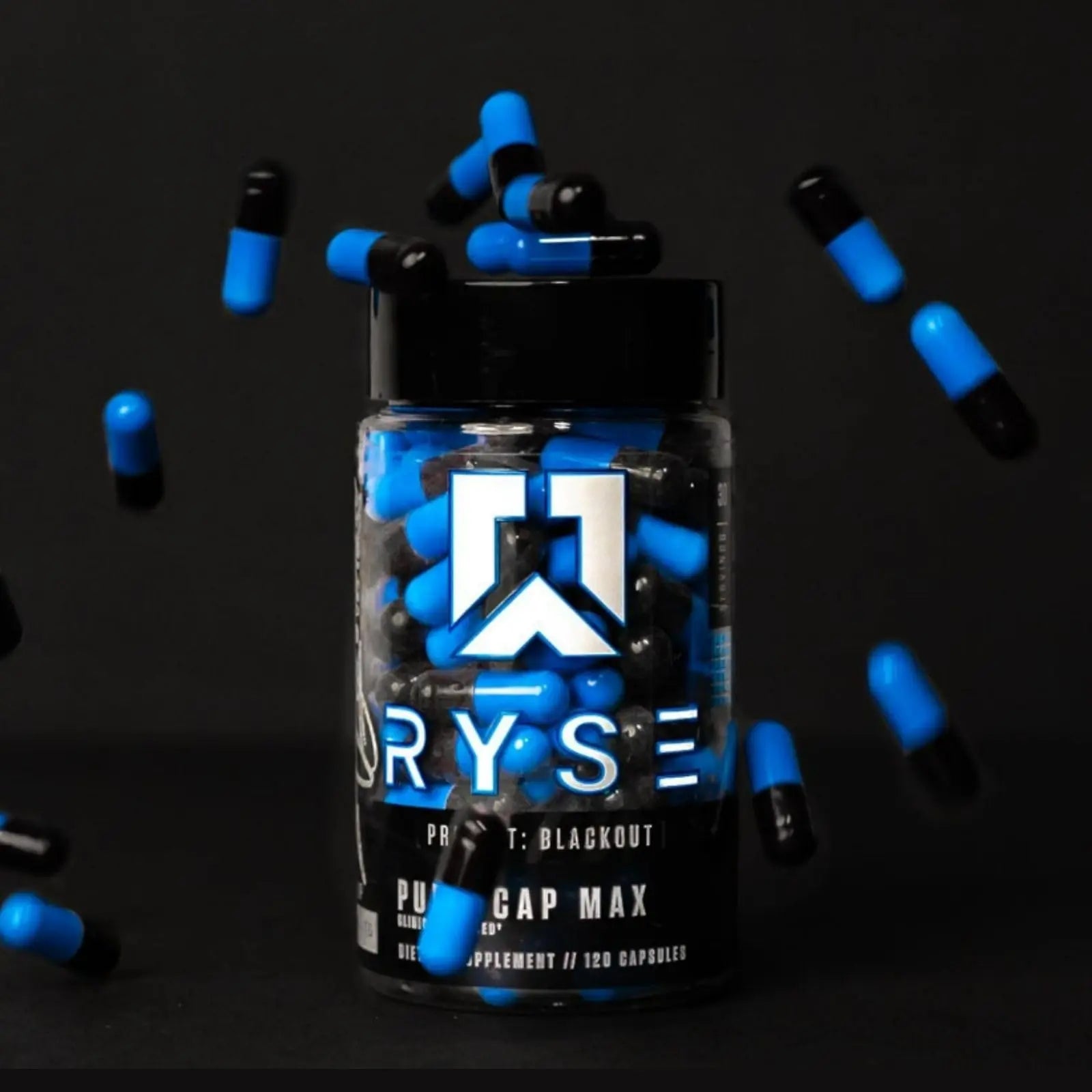 RYSE Up Supplements Project Blackout Pump Cap Max | Stimulant Free Pump Formula RYSE Up Supplements