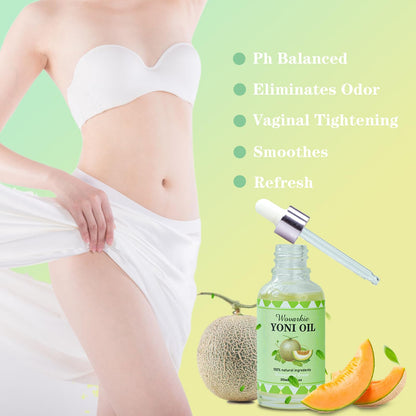 2 Packs Yoni Oil for Women, 1 fl oz/30 ml Feminine Oil Intimate Deodorant for Women, Restores Ph Wovarkie