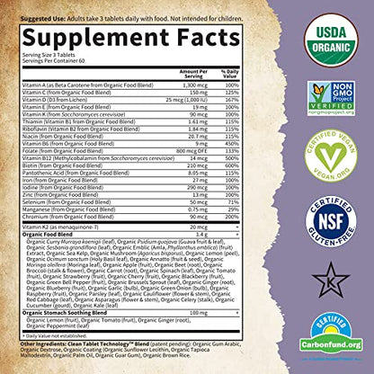 Garden of Life Organics Women’s Prenatal Multivitamin with Vitamin D3, B6, B12, C & Iron, Folate Garden of Life