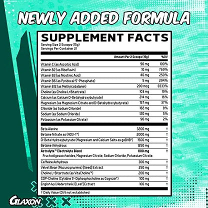 Specimen Full Spectrum High Stimulant Pre-Workout Powder | Supercharged Energy Glaxon