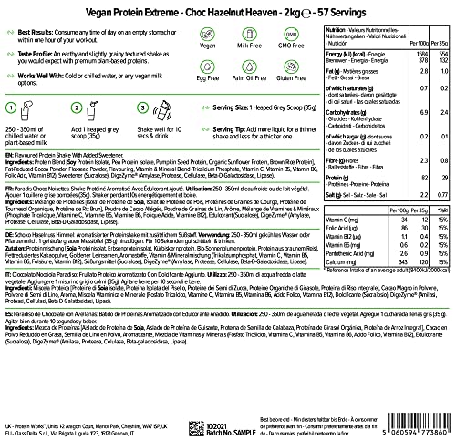 Protein Works - Vegan Protein Extreme | 29g Plant Based Protein | Added Vitamin Blend Protein Works