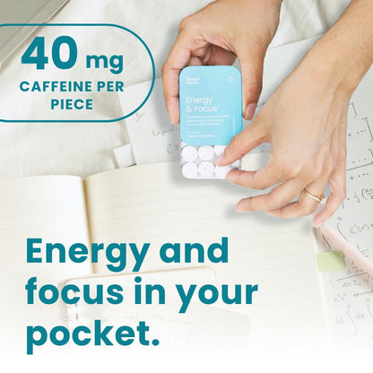 NeuroGum Energy Caffeine Mints (144 Pieces) - Sugar Free with L-theanine + Natural Caffeine + Vitamin B12 & B6 - Nootropic Energy & Focus Supplement for Women & Men - Keto & Vegan, Peppermint Flavor NeuroGumBuy Supplements Australia