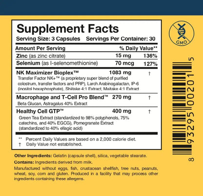 Researched Nutritionals Liposomal Glutathione (450mg) + Colostrum & Mushrooms Supplement for Immune Support - Enhanced Immunity Duo - Tri-Fortify Orange + Transfer Factor Multi-Immune (2 Piece Set) Researched Nutritionals buy supplements Au
