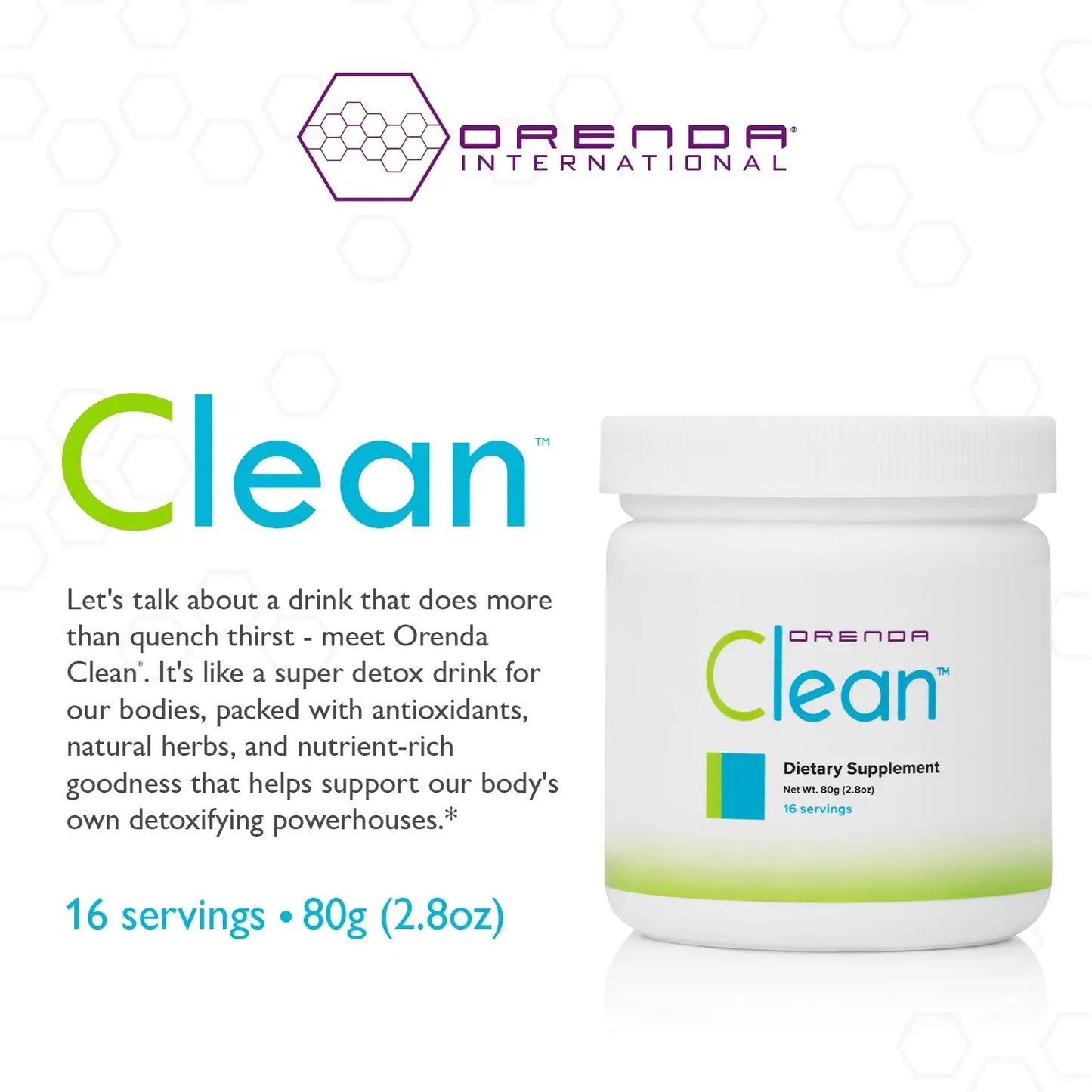 Orenda Clean - Peptizyme-SP EN, Aronia Berry, Aloe Vera and More for Digestive Support - Nutrient-Rich Supplement for Wellness - 80g, 16 Servings Orenda International buy supplements Au