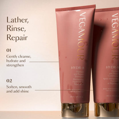 VEGAMOUR HYDR-8 Hydrate and Repair Conditioner - Hydrating Conditioner with Marula Oil, Moringa Oil, Ceramides & Biotin, Natural Conditioner for Dry Hair VEGAMOURBuy Supplements Australia