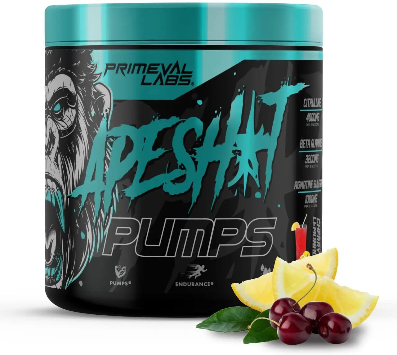Primeval Labs Ape Pumps Natural Pre Workout Powder | Caffeine Free Preworkout Primeval Labs