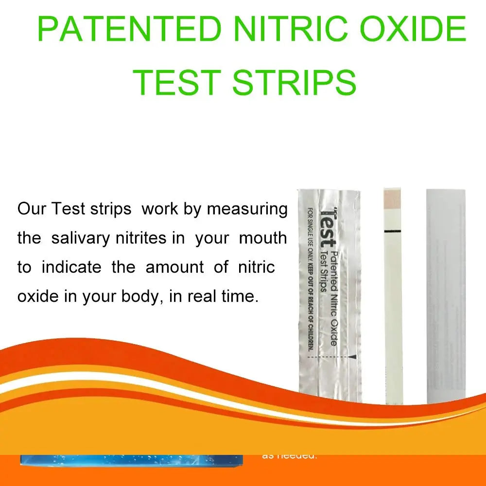 Nitric Oxide Test Strips [25strips]- Nitric Oxide Indicator Strips Work by Measuring The TONNYLAB