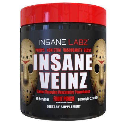 Psychotic, and Insane Veinz, Pre Workout Stack (Fruit Punch) Insane Labz