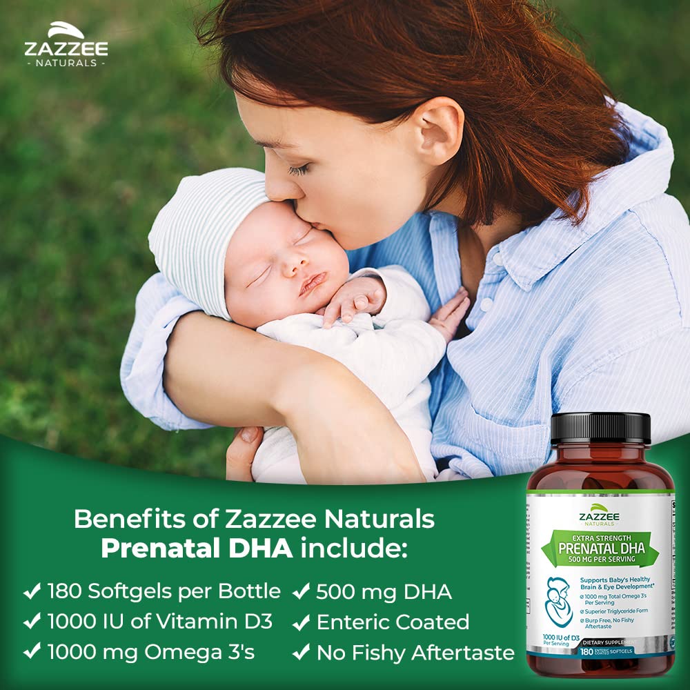 Zazzee Myo-Inositol Powder and Extra Strength Prenatal DHA Zazzee