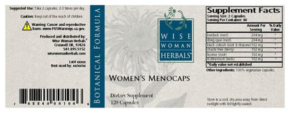 Wise Woman Herbals – Women’s Menocaps – 120 caps - All-Natural Menopause and Puberty Supplement Wise Woman Herbals