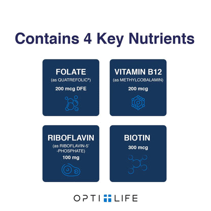 Opti + Homocysteine Capsules | Daily Brain and Heart Health Supplements* | Brain Supplement with Methylcobalamin & Methylfolate | 60 capsules/30 Servings Opti + Life buy supplements Au