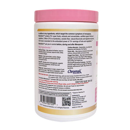 Greens First Female MenoSolve Plus Probiotics, Natural Relief for Menopause, 30 Servings Greens First