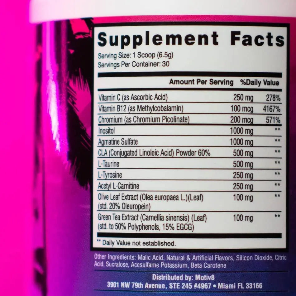 Motiv-8 Non Stim Pre-Workout, Boost Energy and Focus, Improve Workouts, Enhances Motiv-8