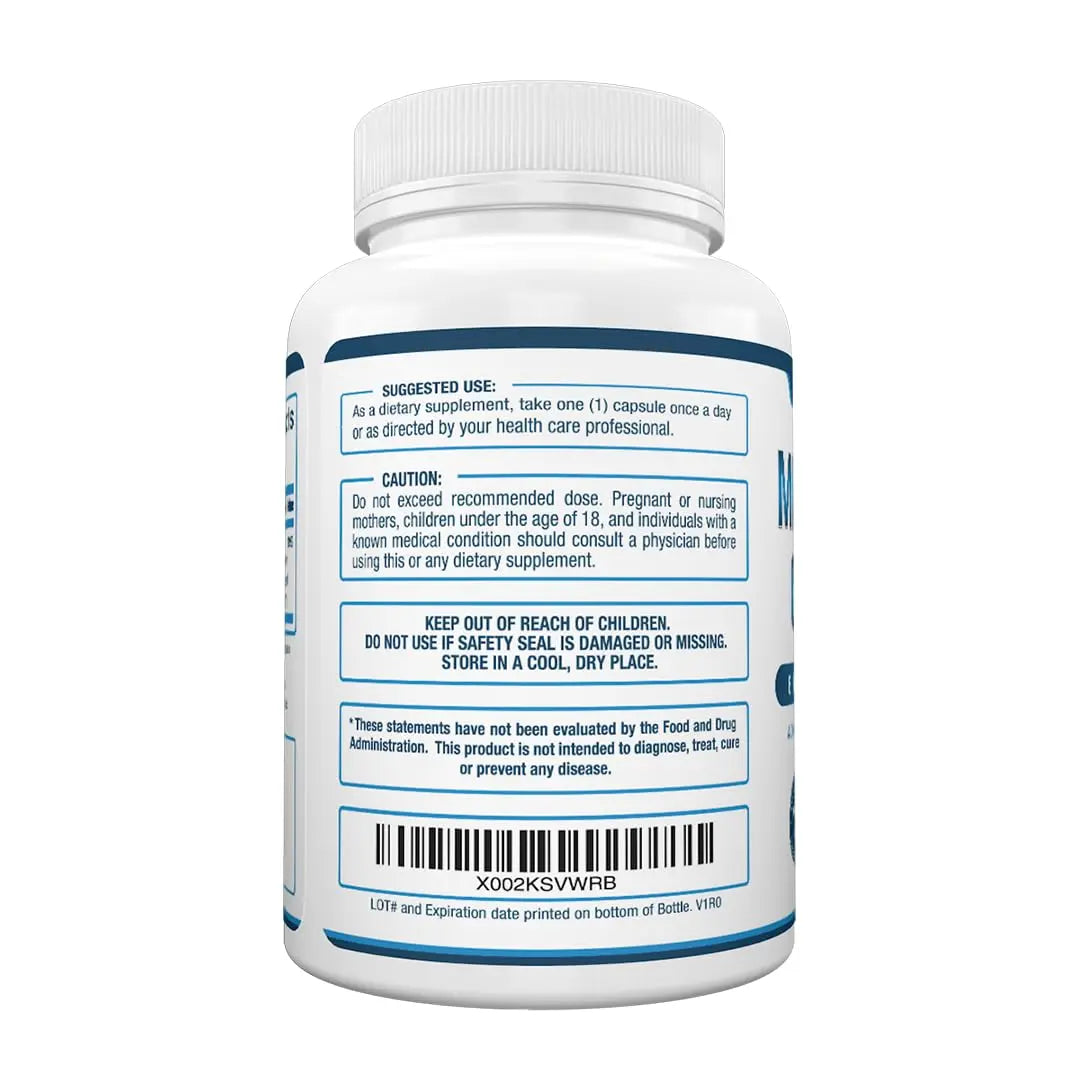 Purely Optimal Magnesium Complex - 6 Forms Magnesium Glycinate, Citrate & Malate - Sleep Support, Stress Relief, Muscles, Heart Health & Relaxation Purely Optimal