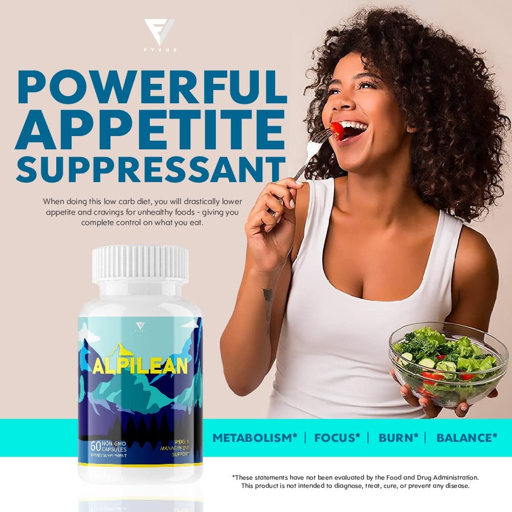 (5 Pack) Alpilean Max Weight Loss Capsules Supplement, Alpilean Ice Hack Support Fyvus
