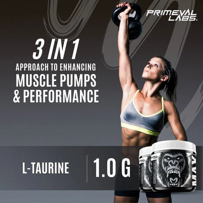 Primeval Labs ApeSh*t Max Pump Premium Pre-Workout | Muscle Pump & Vascularity Primeval Labs