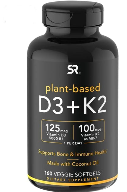 (Pack of 1) 160 Vegan Certified, Non GMO Liquid Softgels rozzunSports Research Vitamin Rozzun Creative Vision