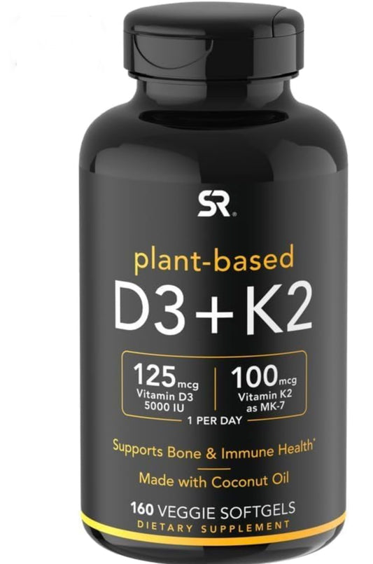 (Pack of 1) 160 Vegan Certified, Non GMO Liquid Softgels rozzunSports Research Vitamin Rozzun Creative Vision