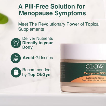 Glow Botanica | Real Wild Yam Cream for Perimenopause & Menopause Relief - Hormone-Free & Endocrine Glow Botanica