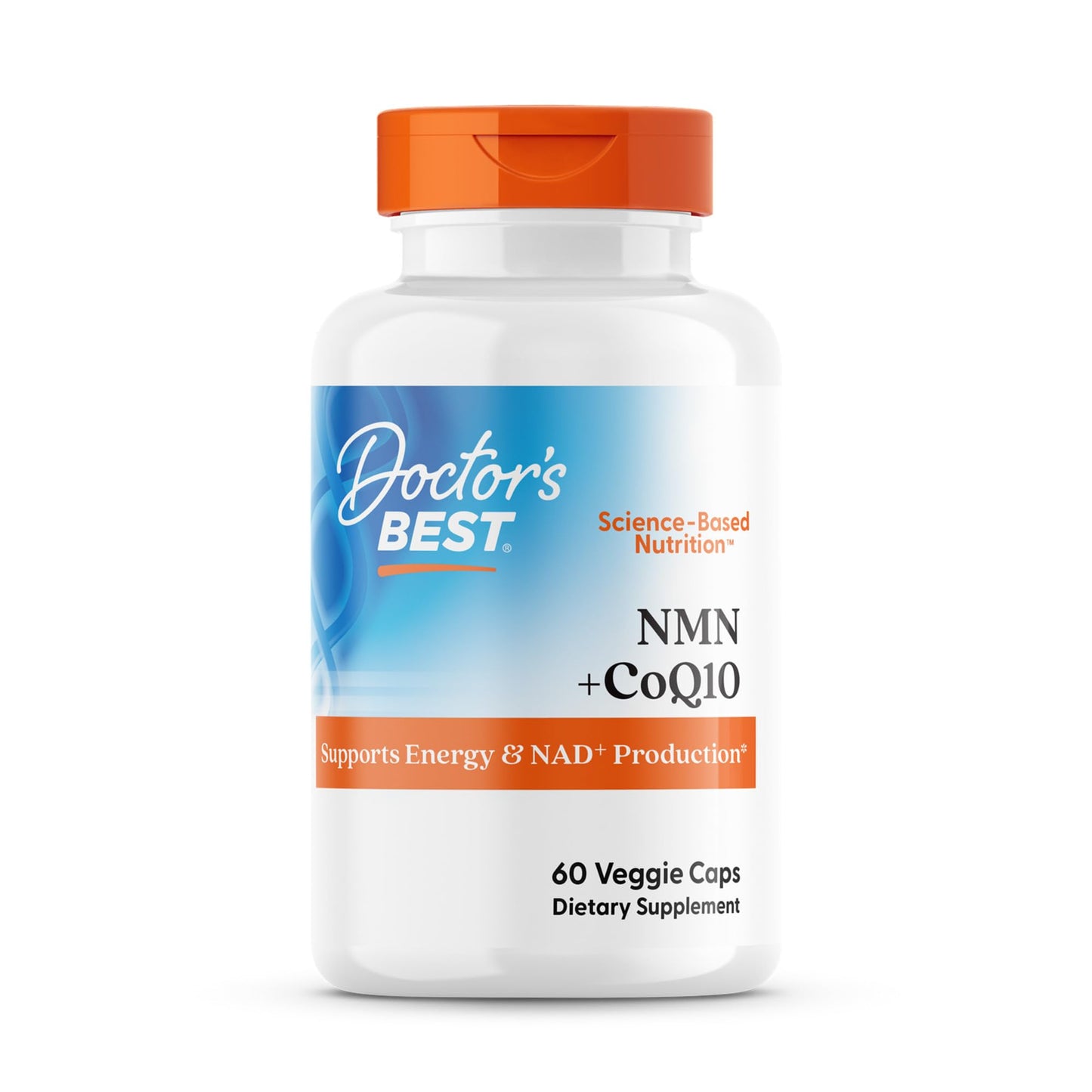 Doctor's Best NMN + CoQ10 Supplement for Women & Men - Supports NAD+ Production & Cellular Energy, Beta Nicotinamide Mononucleotide 150 mg & Coenzyme Q10 50 mg per Capsule, Vegan, Non GMO- 60 Veg Caps Doctor's BESTBuy Supplements Australia