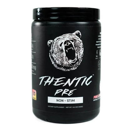 THENTIC Caffeine Free Pre Workout - Naturally Flavored & Sweetened Nootropic Non-Stim THENTIC