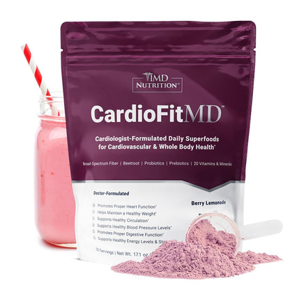 1MD Nutrition CardioFitMD - Vegan Beets Superfood Keto-Friendly Heart Health Powder 1MD Nutrition