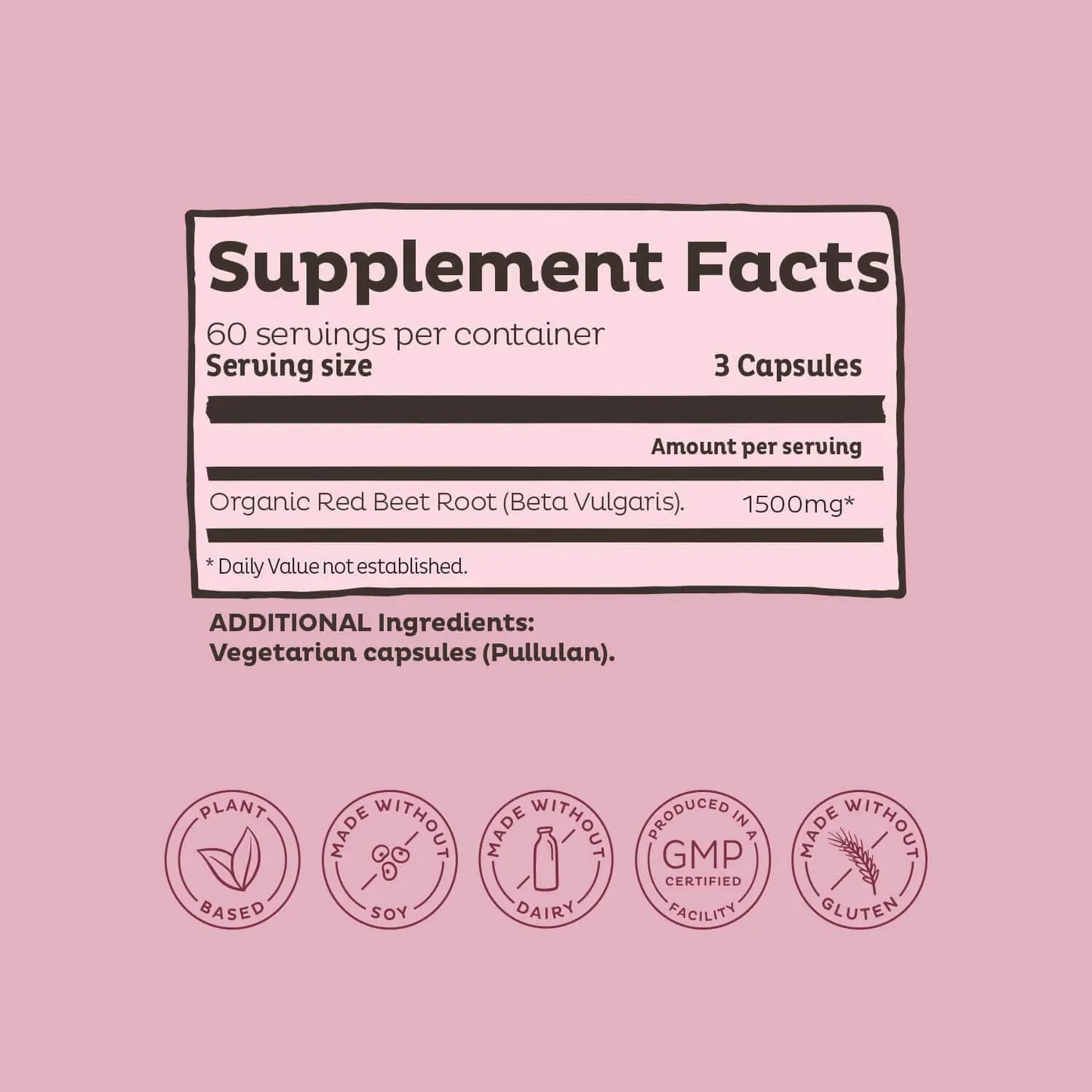 KOS Organic Beet Root Powder + Organic Beet Root Capsules Bundle KOS