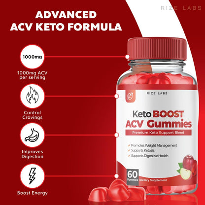 (2 Pack) Keto Boost ACV Gummies - Keto Boost ACV Gummies for Advanced Weight Loss rize labs