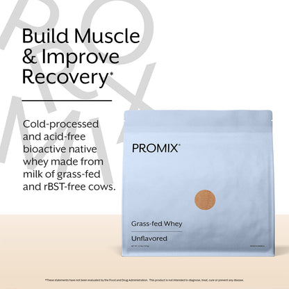Promix Whey Protein Powder, Unflavored - 2.5lb Bulk - Grass-Fed & 100% All Natural ProMix NutritionBuy Supplements Australia