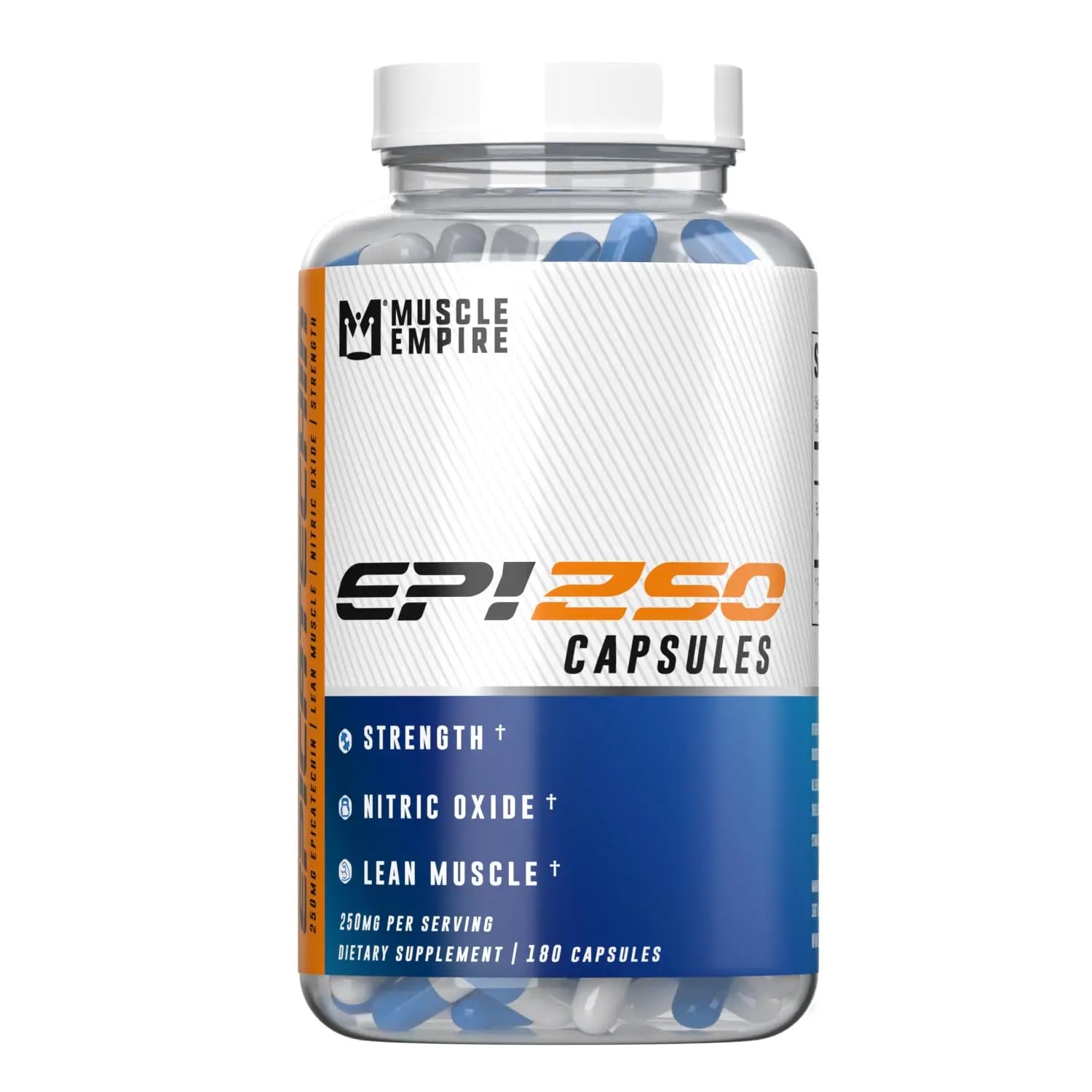 Muscle Empire Epicatechin Extract Capsules | EPI 250mg | 180 Pill Count | Supports Lean Muscle Empire