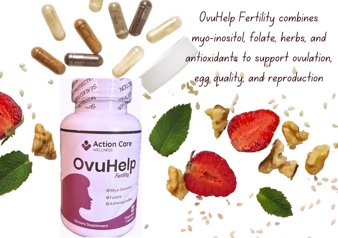 OvuHelp Fertility For Women combines optimum composition of world-renowned herbs, nutrients Action Care Wellness