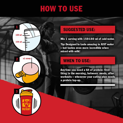 MUTANT ISO Surge – Pure whey Protein Isolate Powder, Low carb, Low Fat, Digestive Enzyme Boosted Mutant