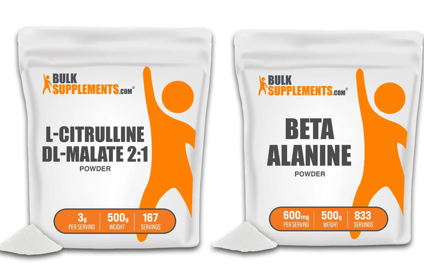 BULKSUPPLEMENTS.COM L-Citrulline DL-Malate 2:1 Powder 500g & Beta Alanine Powder BULKSUPPLEMENTS.COM