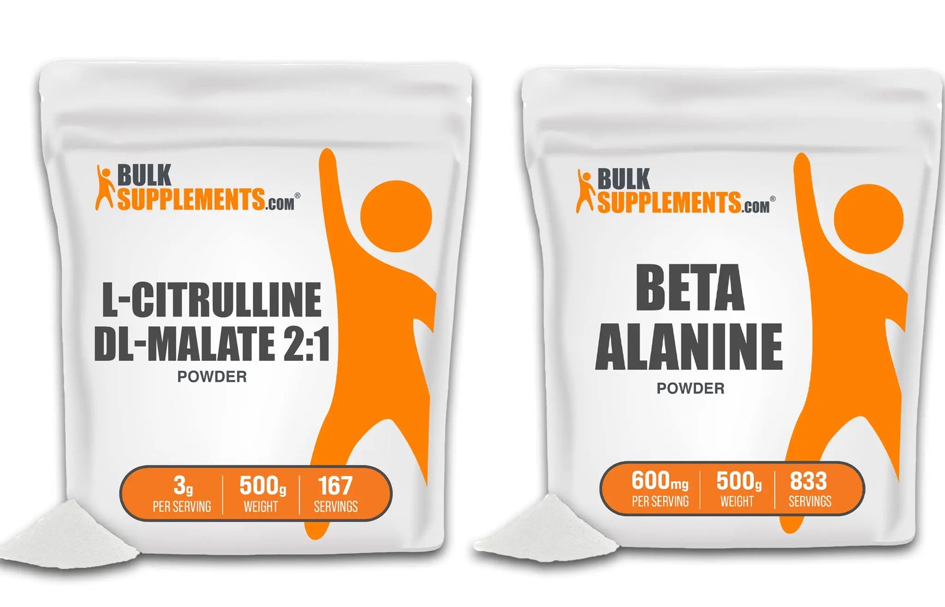 BULKSUPPLEMENTS.COM L-Citrulline DL-Malate 2:1 Powder 500g & Beta Alanine Powder BULKSUPPLEMENTS.COM