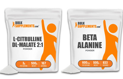 BULKSUPPLEMENTS.COM L-Citrulline DL-Malate 2:1 Powder 500g & Beta Alanine Powder BULKSUPPLEMENTS.COM