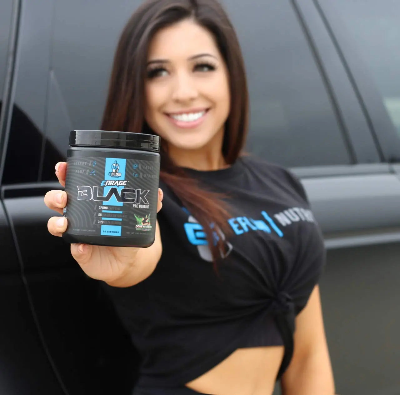 eFlow Nutrition Enrage Black High Stimulant Pre Workout Supplement - Preworkout Powder eFlow Nutrition