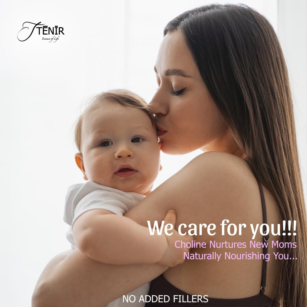 TĒNĪR Essence of Life Pure Choline Food Grade | Non-GMO, Keto-Friendly | Postnatal Multivitamin TĒNĪR Essence of Life