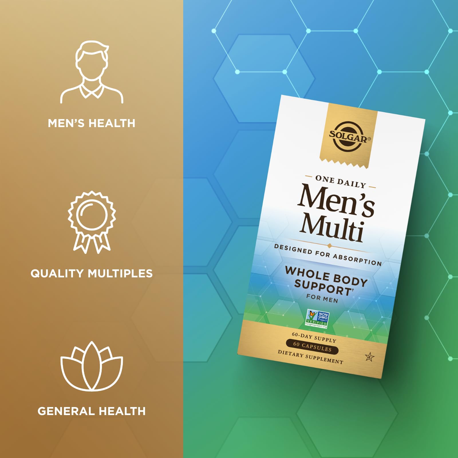 SOLGAR One a Day Women & Mens Bundle:Daily Women's Multi Whole Body Support, 60 Servings + Daily Men's Multivitamin Whole Body Support Supplement, 60 Servings SOLGARBuy Supplements Australia