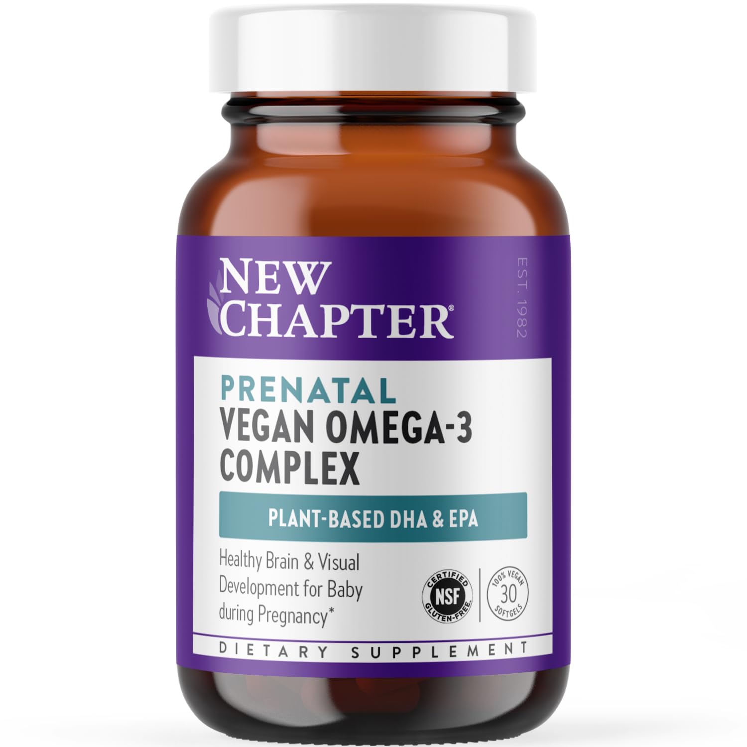 New Chapter Vegan Prenatal DHA, EPA, and DPA Supplement- Prenatal Vegan Omega-3 New Chapter