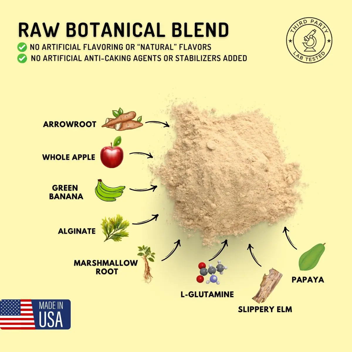 Stomach Soothe Soothe Naturals Acid Reflux Powder - L Glutamine for Gut Health, Acid Reflux Medicine, Leaky Gut Repair, Gut Lining Repair, Stomach Soothe