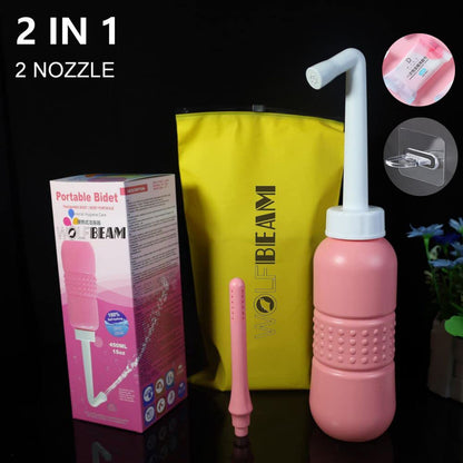 Wolfbeam 2IN1 Portable Hand-held Vulva and Anus Cleaner and Personal Health Vaginal Washing WOLFBEAM