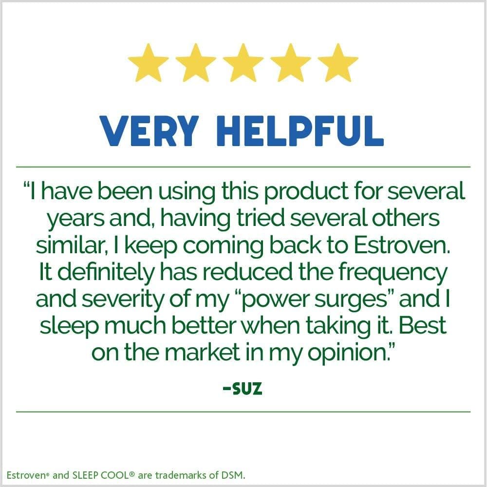 Estroven Sleep Cool for Menopause Relief, 30 Ct, Sleep Support Supplement With Clinically Proven Ingredients to Relieve Menopause Symptoms plus Night Sweats & Hot Flash Relief, Drug-No & Gluten-No EstrovenBuy Supplements Australia