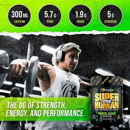 ALPHA LION Superhuman Pre Workout Powder & Post Workout Recovery Bundle, Sustained ALPHA LION