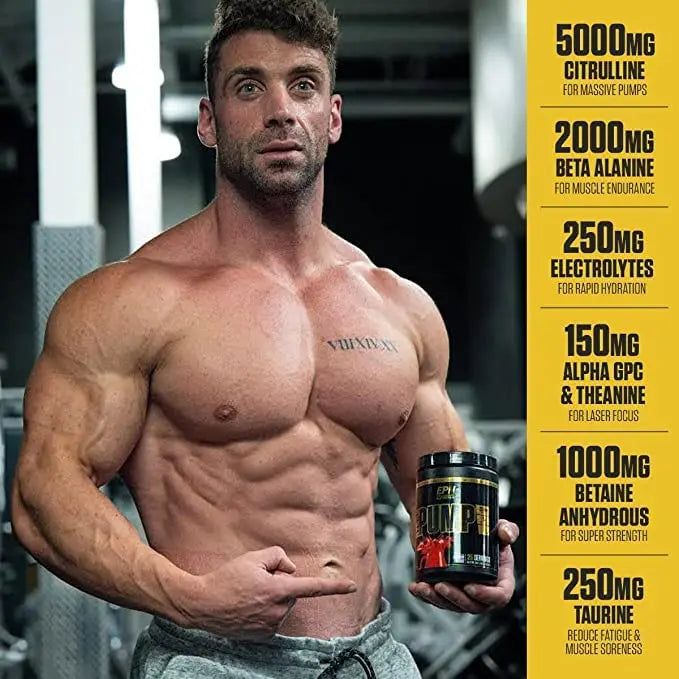 HydraPump | #1 New Stim Free Pre Workout Powder w/ Nitric Oxide Booster, Electrolytes EPN Supplements