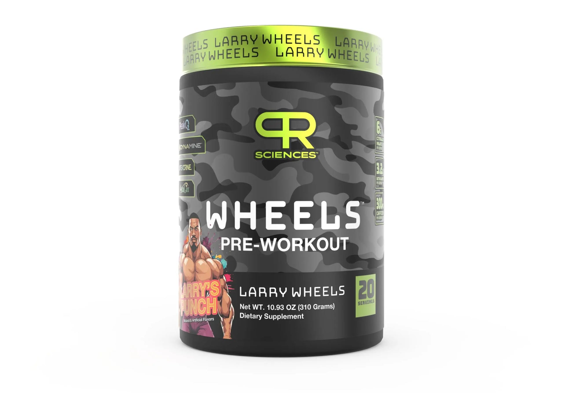 Larry Wheels' PR Preworkout - Enhance Performance with 6g Citrulline, 3.2g Beta Alanine PR Sciences