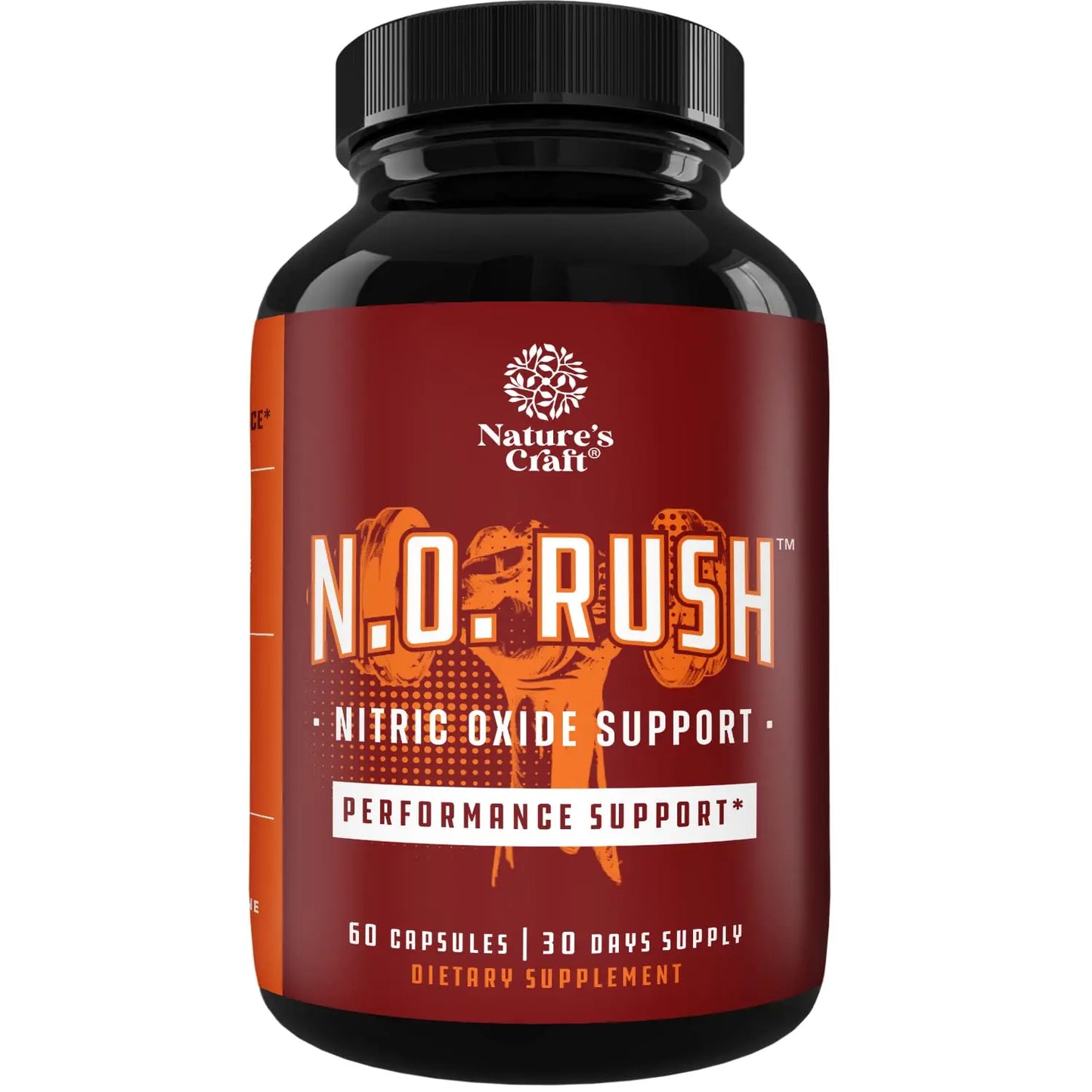 Nitric Oxide Support Pills - Natural Workout Supplement & Exercise Enhancer - Boost Energy Natures Craft