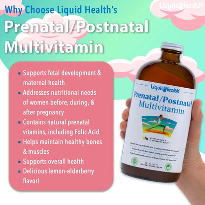 LIQUIDHEALTH Prenatal Baby Booster Pregnancy Vitamin Bundle - Vegan Women's Prenatal Multivitamin LIQUIDHEALTH