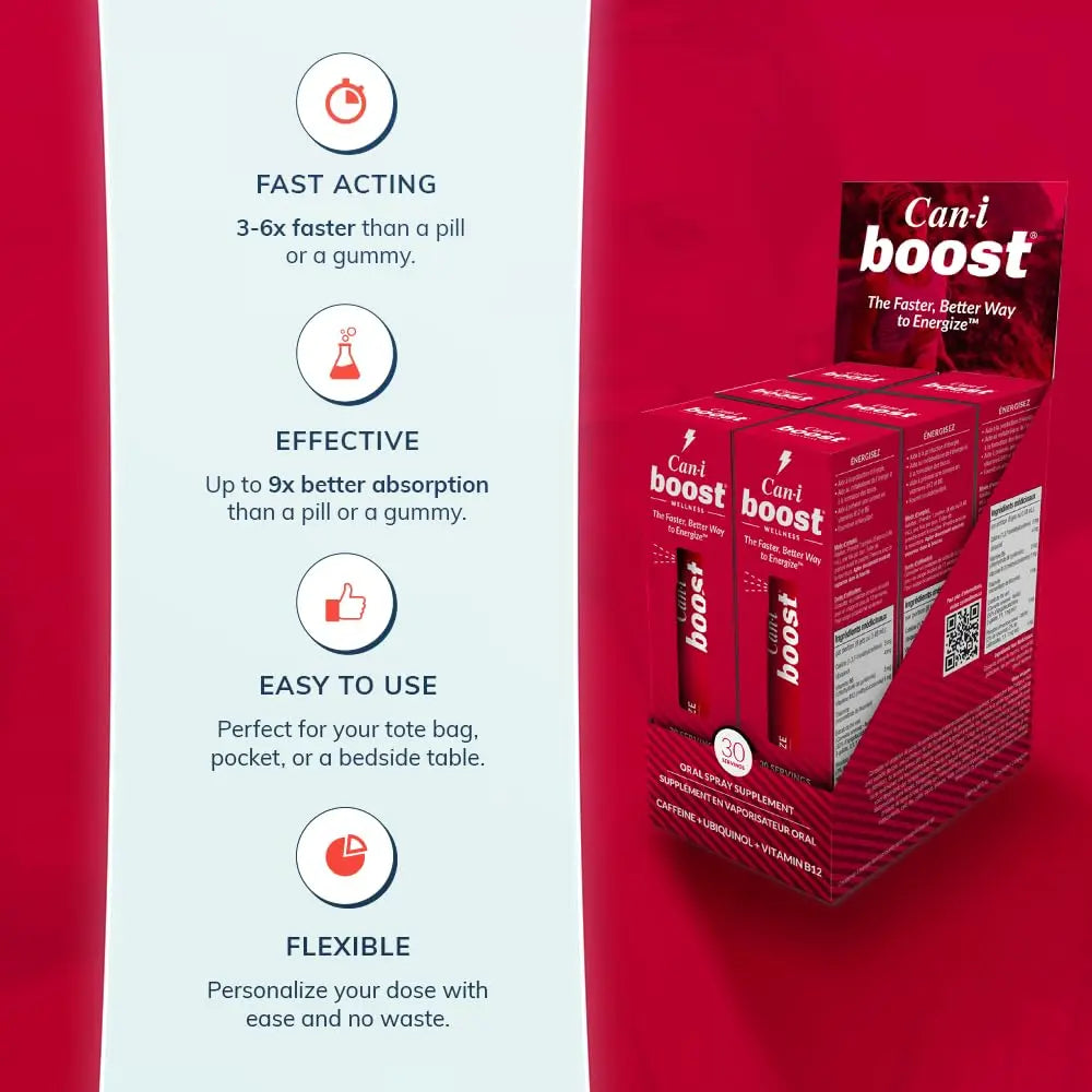 Brain Supplement Booster for Focus & Attention Fast-Acting Oral Spray, Energy for Kids Cani Brands Feel Amazing