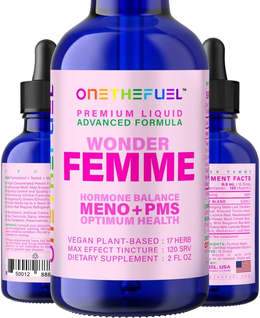 Wonder Femme Hormone Balance Menopause Hot Flashes Relief Support 100% Natural Women ONETHEFUEL