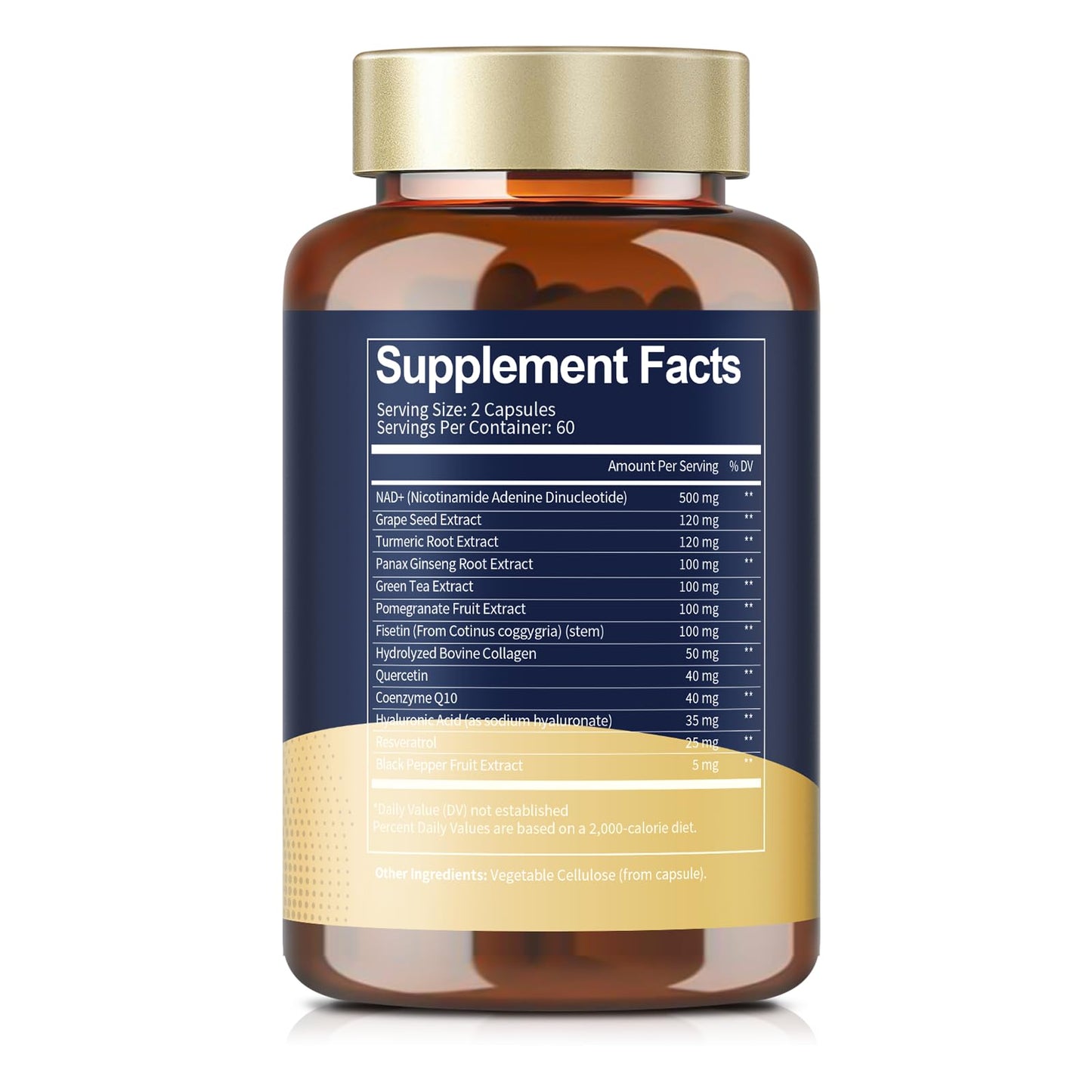 Totaria (2 Packs) NAD Supplement for Women Men with nicotinamide riboside resveratrol,Quercetin, Betaine Boost NAD+ Levels NAD Plus Supplement for Anti Aging, Energy, Immune, Focus 120 Capsules TotariaBuy Supplements Australia